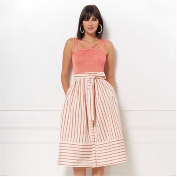 eva mendes for New York & Company Dresses & Skirts - Eva Mendes Jenni Stripe Full Skirt
